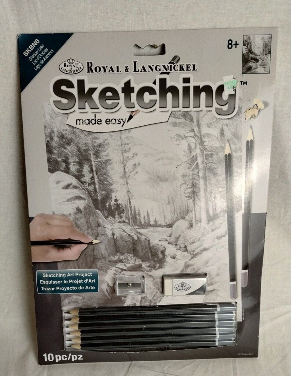 Royal & Langnickel - Sketching Made Easy 10Pc Kit Learn to Draw - Shadow Lake